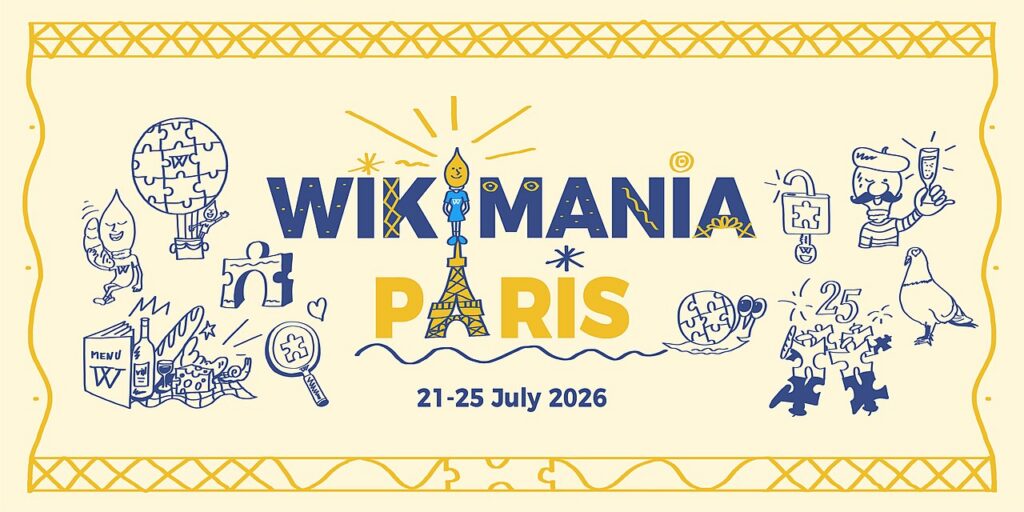 Bannière de Wikimania Paris 2026